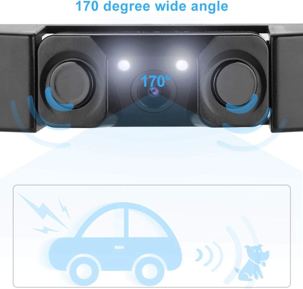 License Plate Frame Backup Camera Parking Sensor, IP67 Waterproof, Pack of 2 E50215