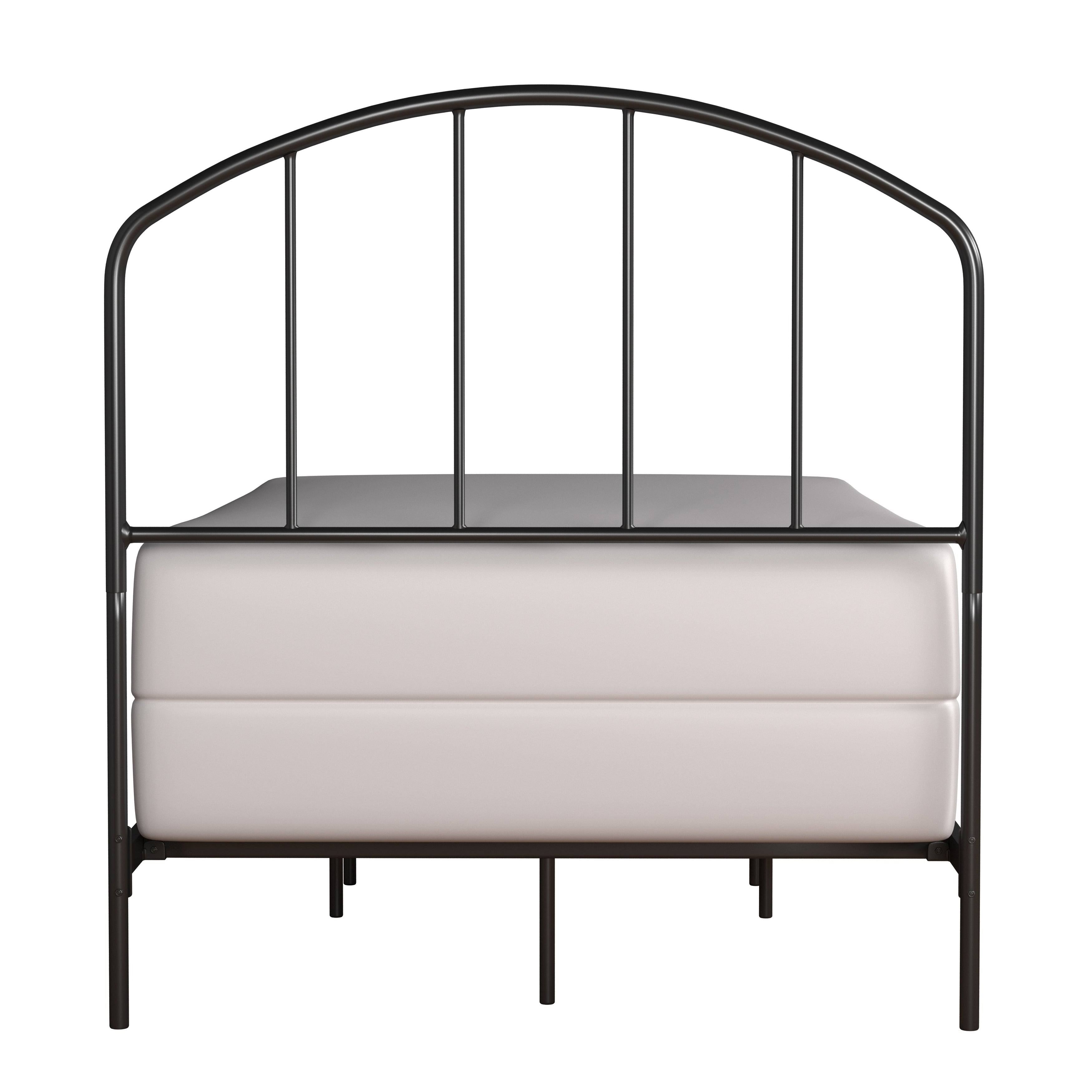 Black Metal Bed with Arched Spindle Design Queen P913