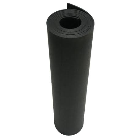 Recycled Rubber 60A Black 5mm x 48 in W x 264 in Q8012