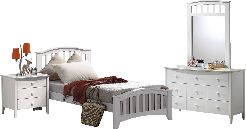 Twin Bed White R10776