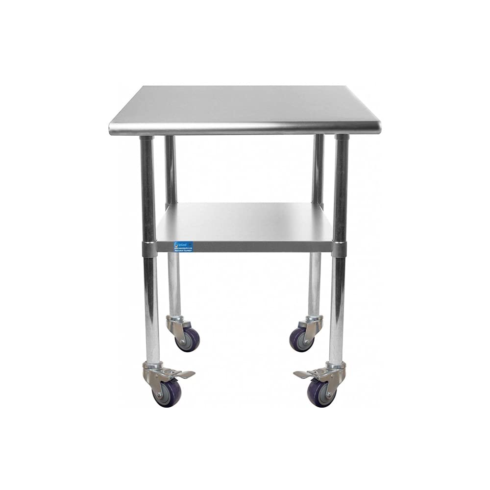 24 x 36 Stainless Steel Work Table with Casters I3515