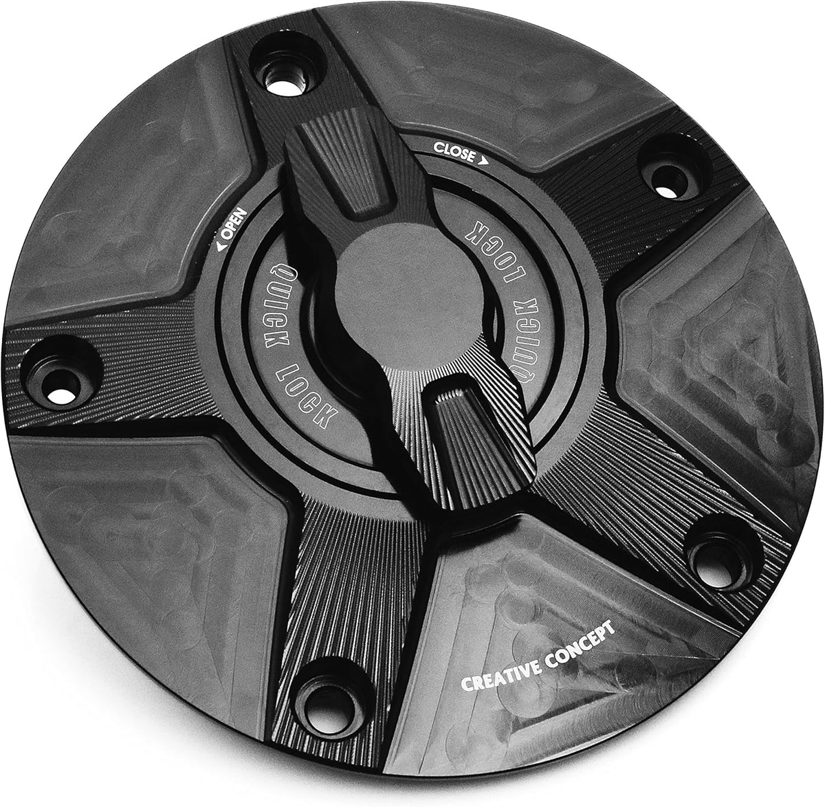Gold CNC 1/4 Quick Lock Fuel Cap M6475