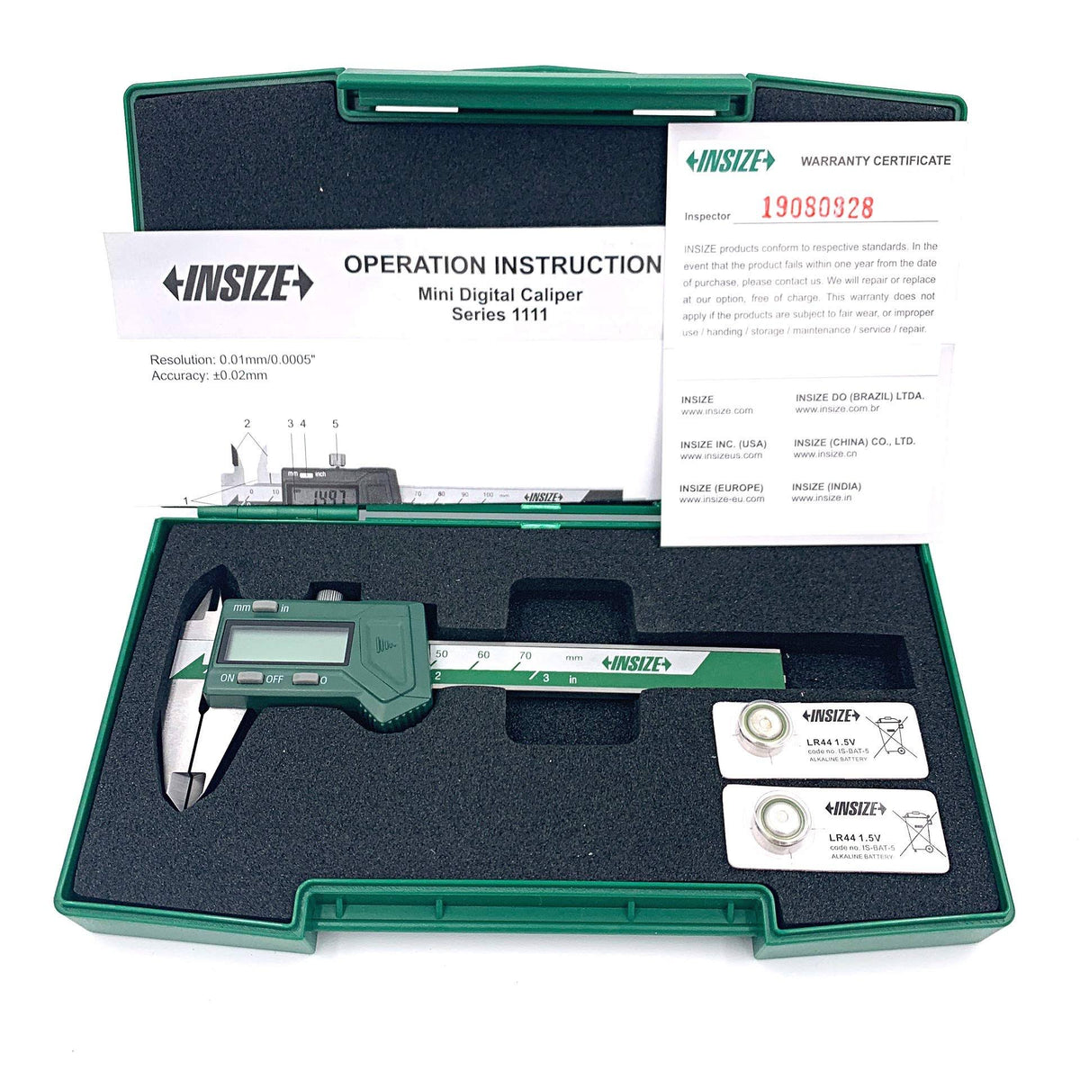 Mini Electronic Caliper, 0-75 mm V3952