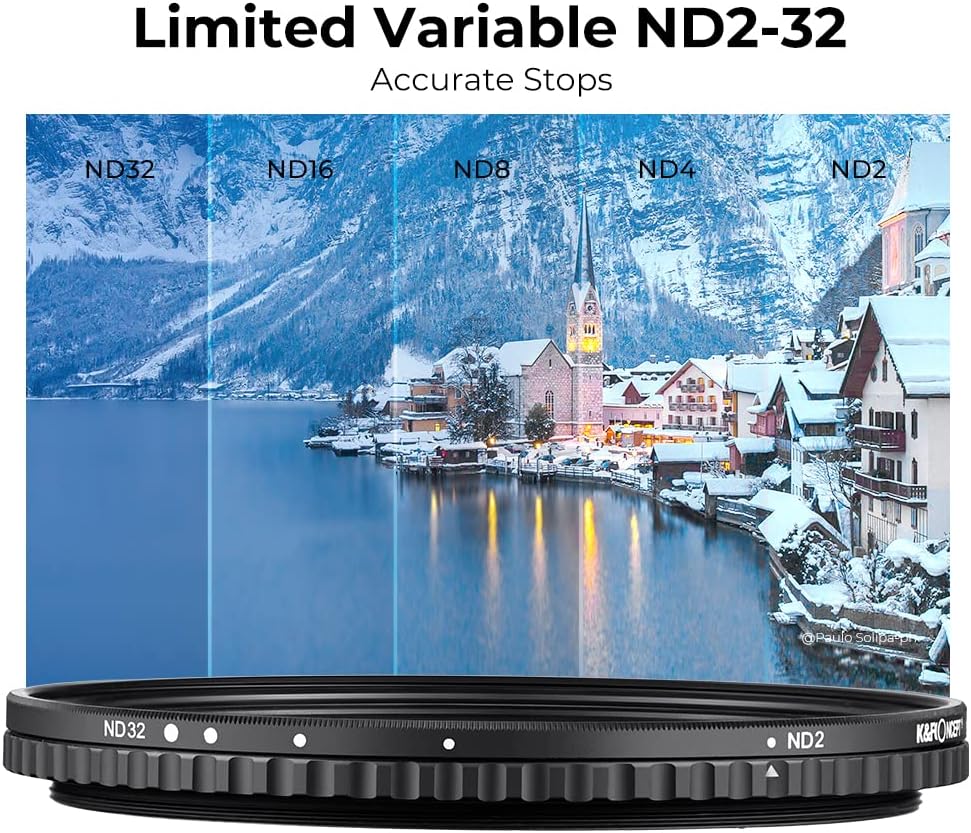 67mm Variable ND Filter ND2-ND32 Camera Lens Filter with Multi-Layer Coatings Pack of 2 Q3544