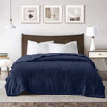 Heated Electric King Size Velvet Blanket with Dual Control D108