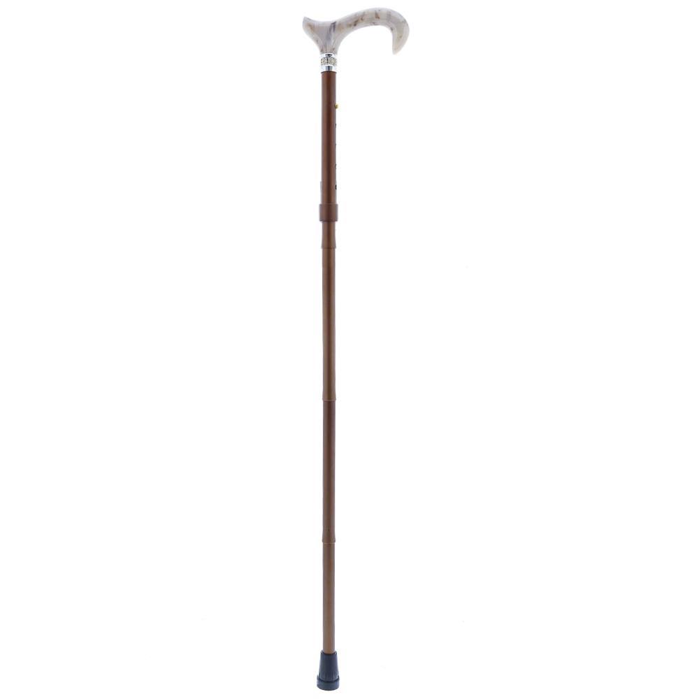 Champagne Pearlz Adjustable Folding Cane with Rhinestone Collar E3765