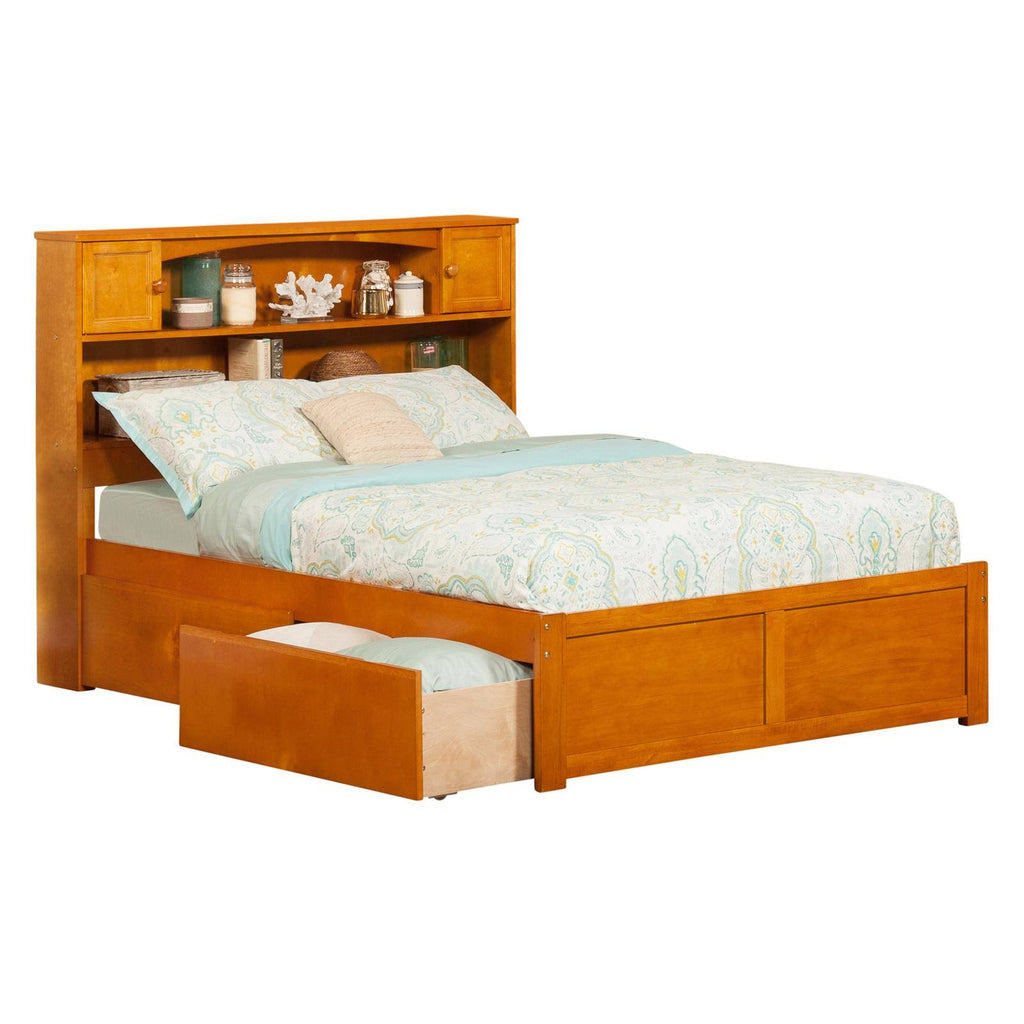 White Twin XL Foot Board with 2 Drawers U4473