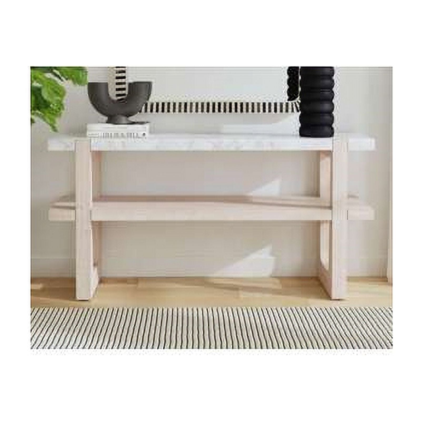 Marble Console Table in Sun-Bleached Ash Brown K39771