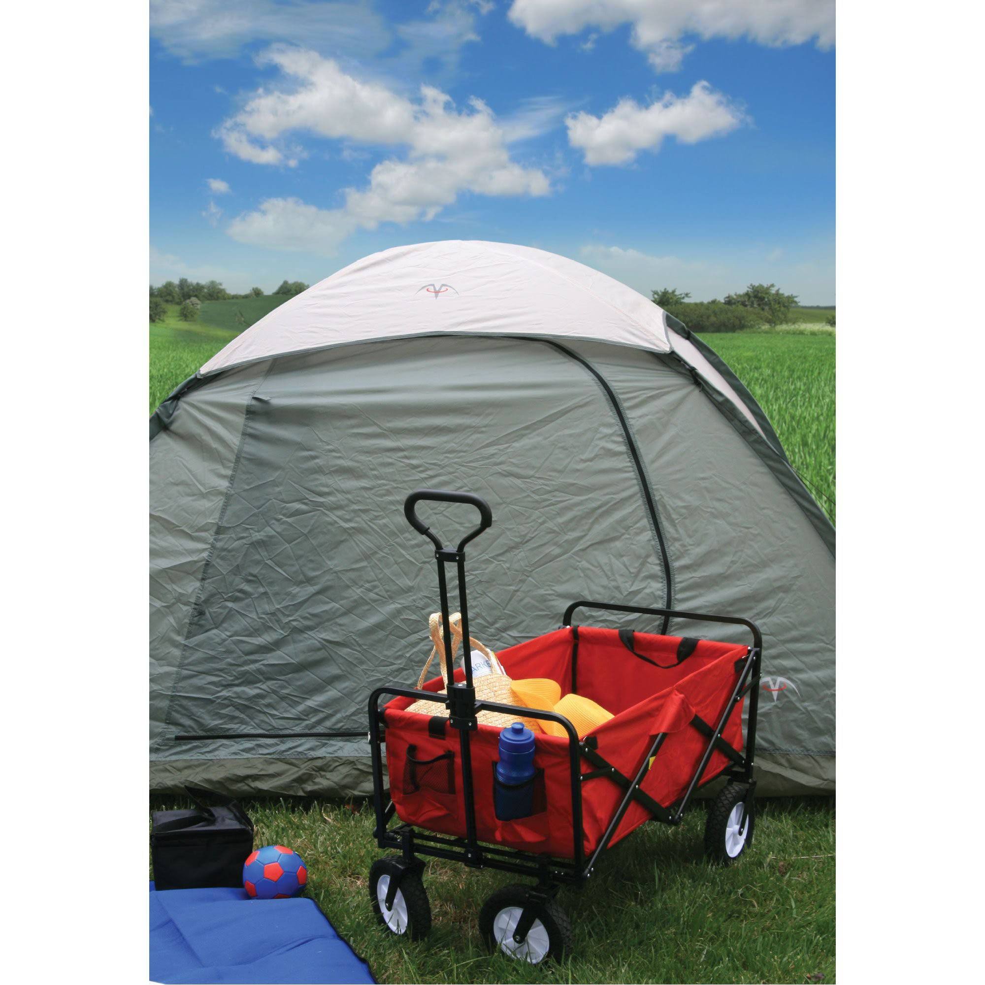 Collapsible Steel Frame Utility Wagon Cart (2 Pack) Y350