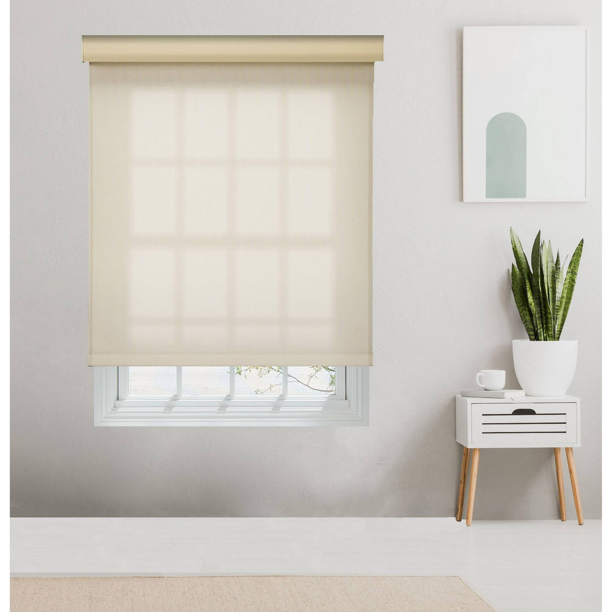 27 W x 78 H Cordless Solar Roller Shade D769