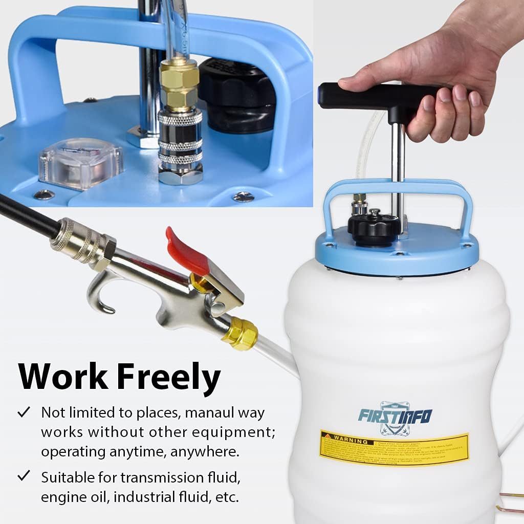 10.5 Liter Manual ATF Refill System with 14 Pieces Adapters F7256
