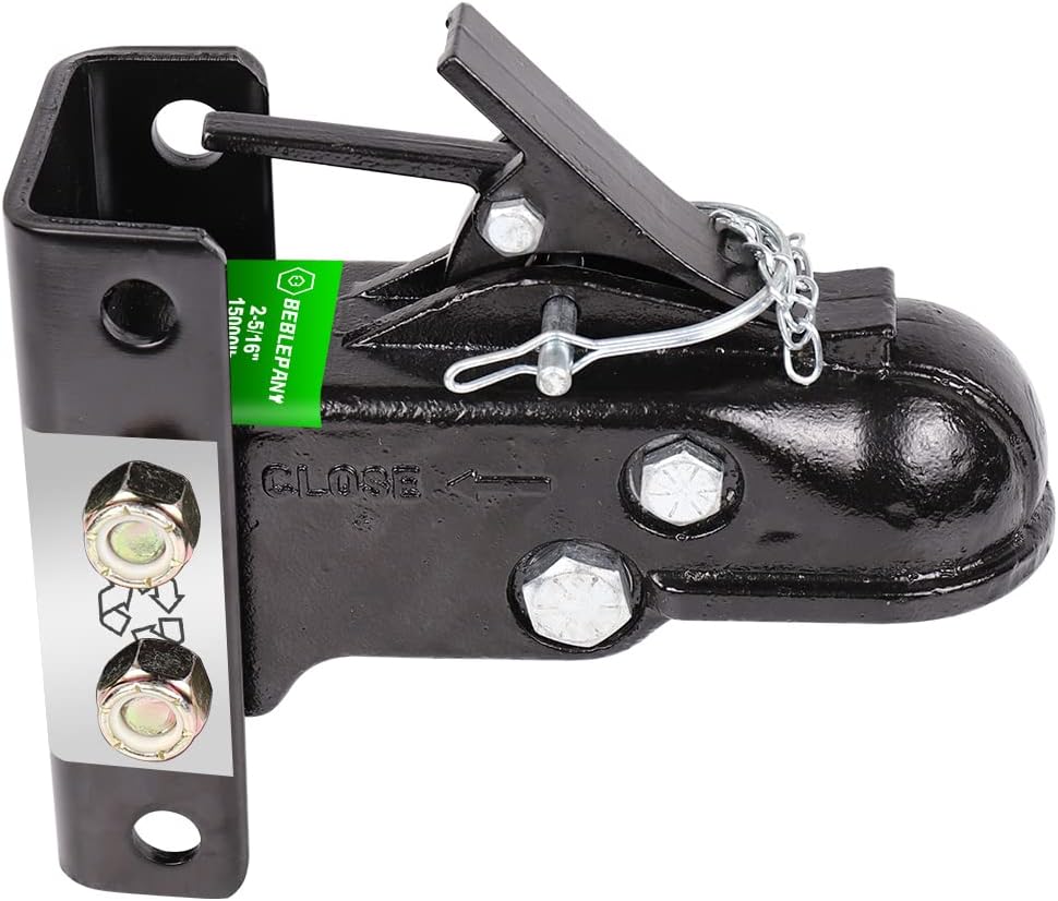 Adjustable Cast Trailer Coupler 15000lbs with Channel and Fasteners O57018