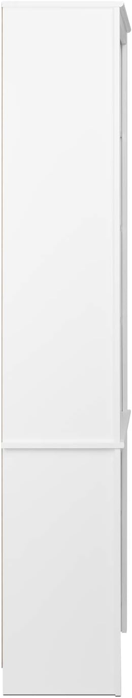 White Tall Bookcase J585