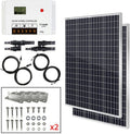 200W Monocrystalline Solar Panel Kit with 30A PWM Charge Controller M8673