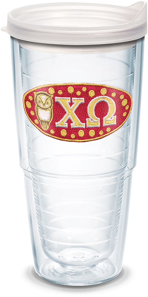 24oz Double Walled Insulated Tumbler Travel Cup with Clear Lid R182