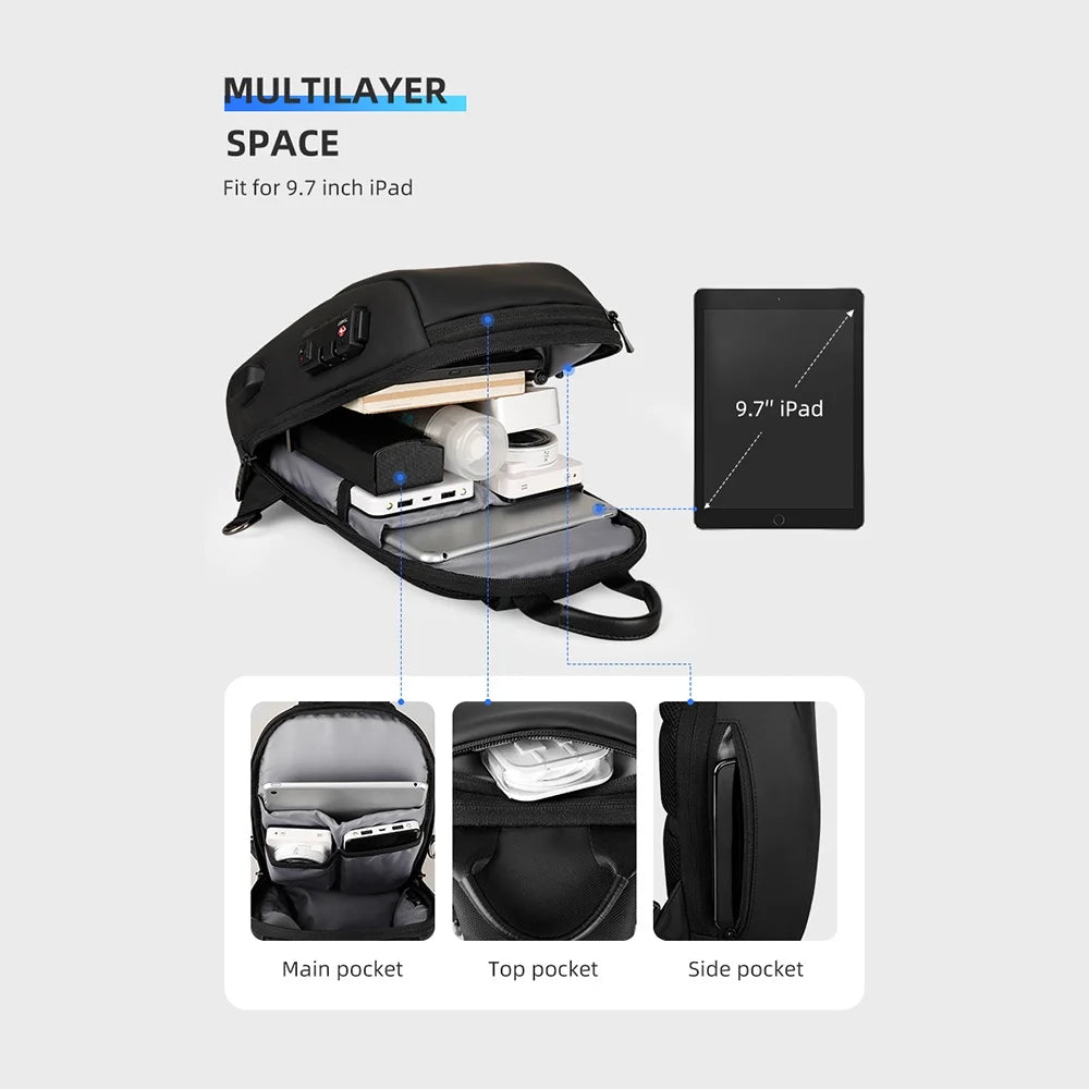 Chest Bag with USB Lock L284