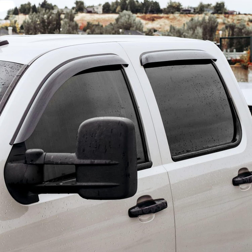 4pcs Tape-on Window Deflectors for GMC Sierra 1500 Crew Cab Y546876