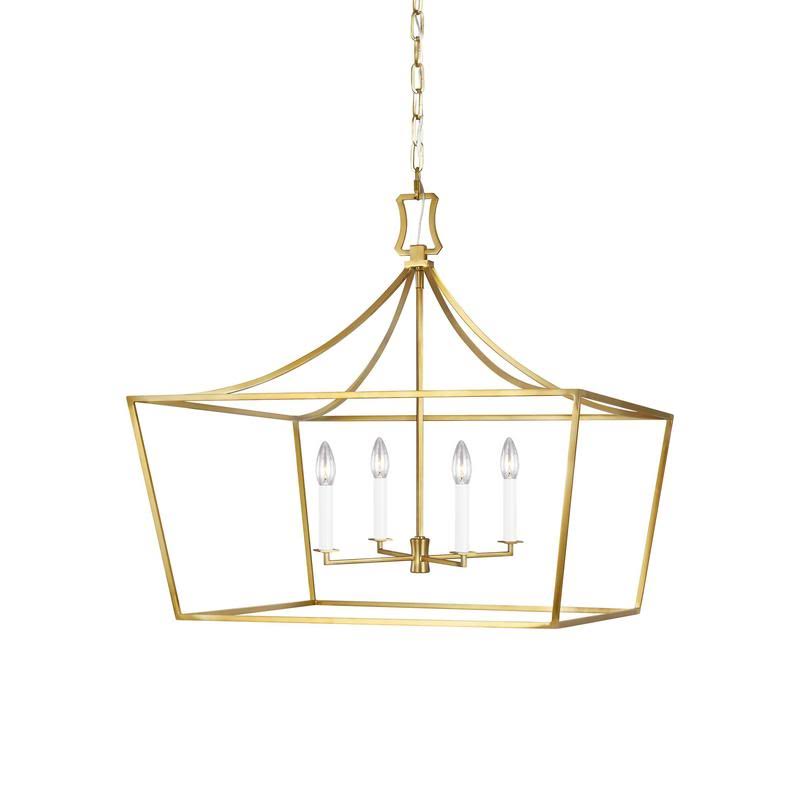 Polished Nickel Four Light Lantern Y381