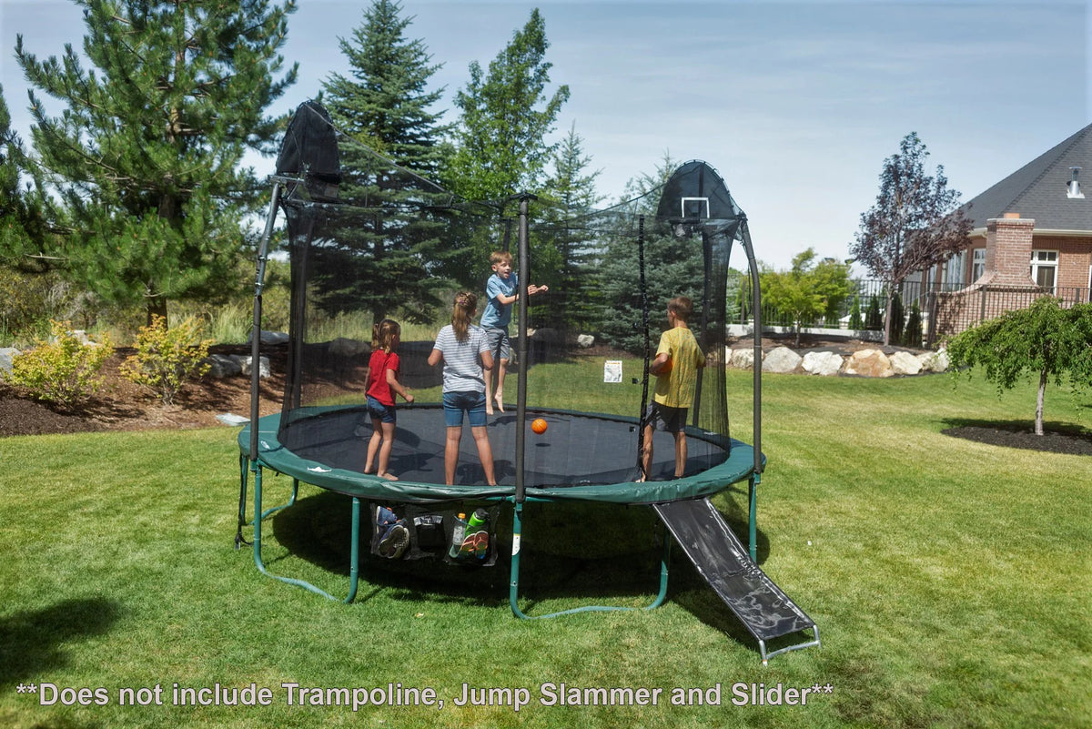 14' Round Frame Trampoline Jumping Mat with 88 Rings J209