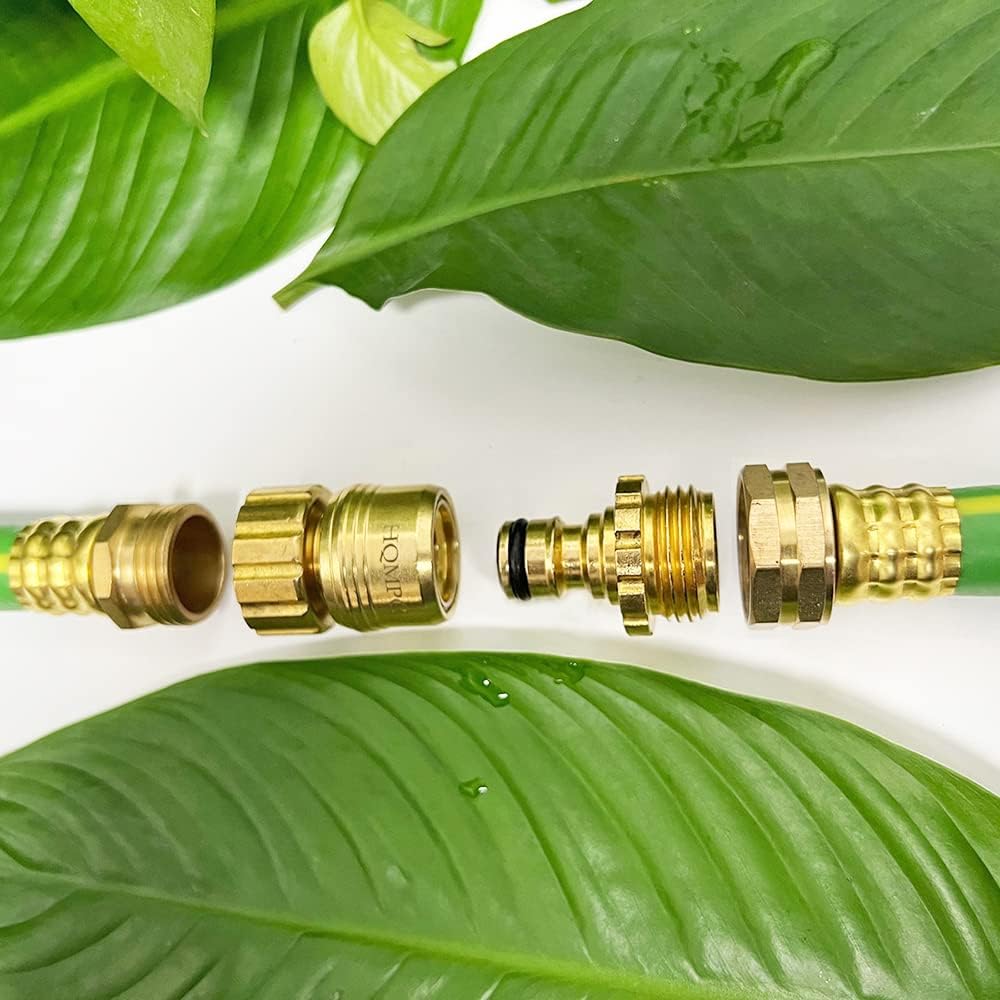 Brass Hose Connector 3/4" GHT (6 Sets) Pack of 2 X912890