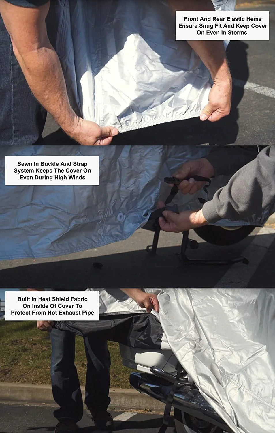 Trike Cover with Reinforced Securing Straps and Storage Bag C53411