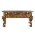 Floral Wood Console Table J282