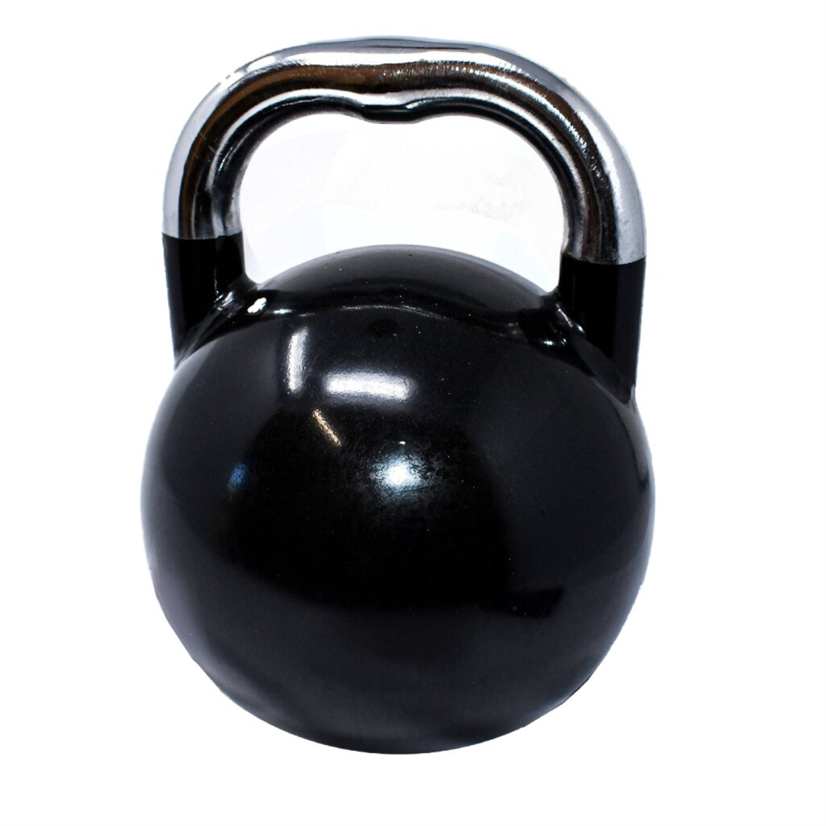 Coated Steel Kettlebell, 40 lbs (18 kg), Black Y3833