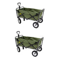 Collapsible Steel Frame Utility Wagon Cart (2 Pack) Y350