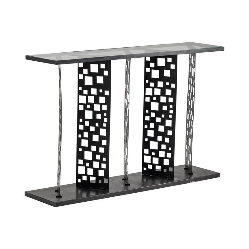 Black Metal Console Table D766633