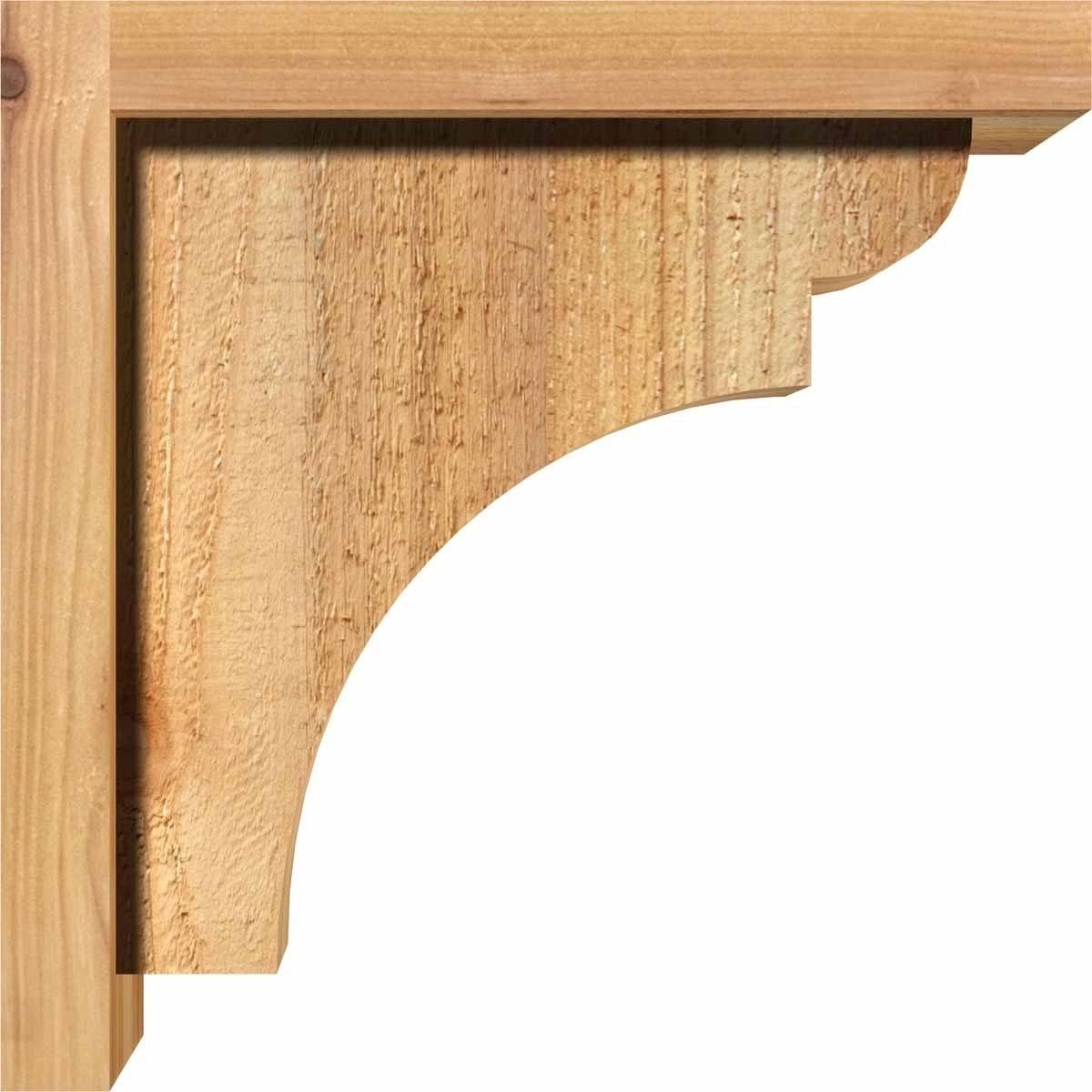 Rough Sawn Corbel with Backplate, Western Red Cedar I933276