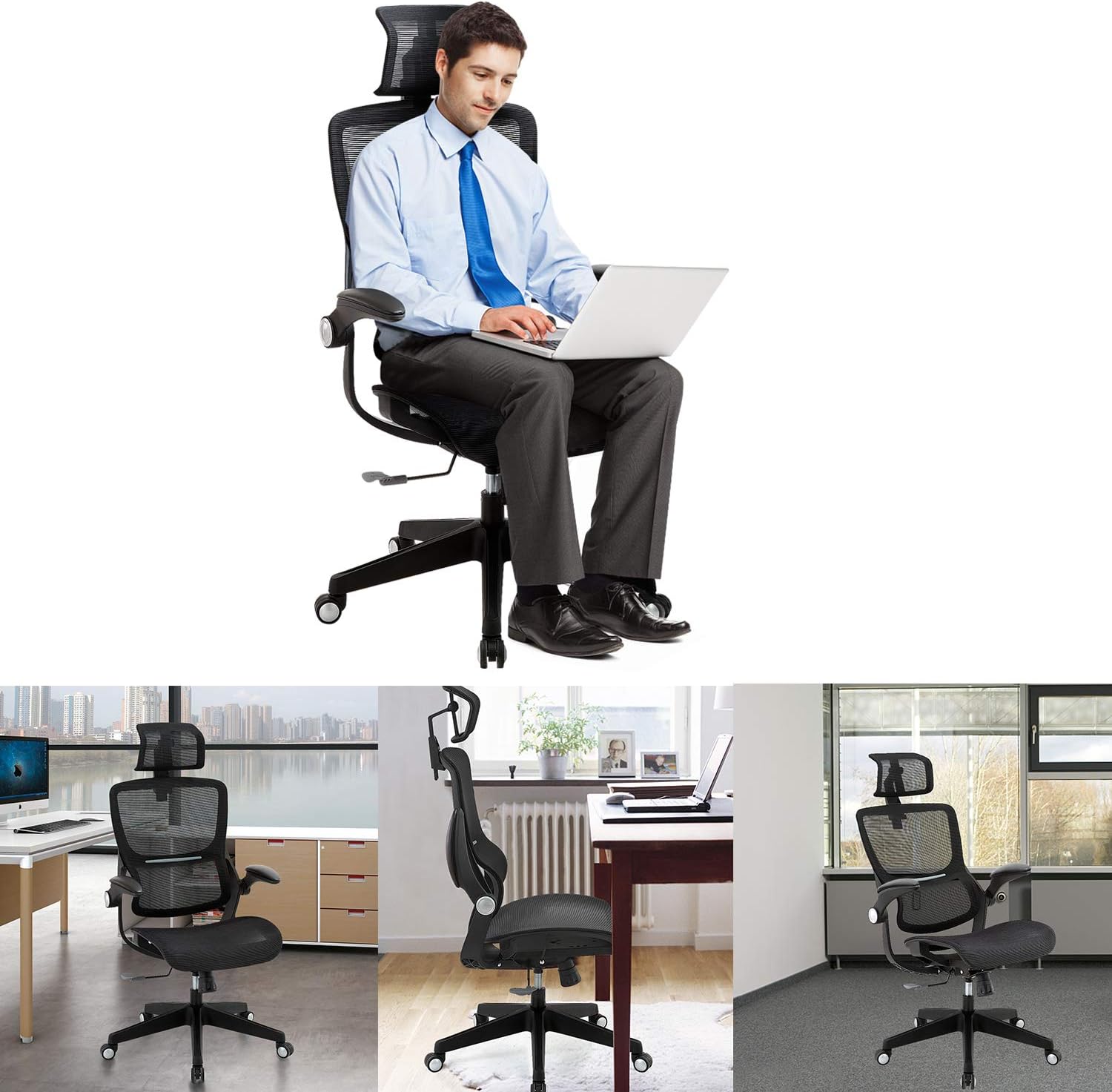 Ergonomic Mesh Office Chair with 3D Lumbar Support G3753