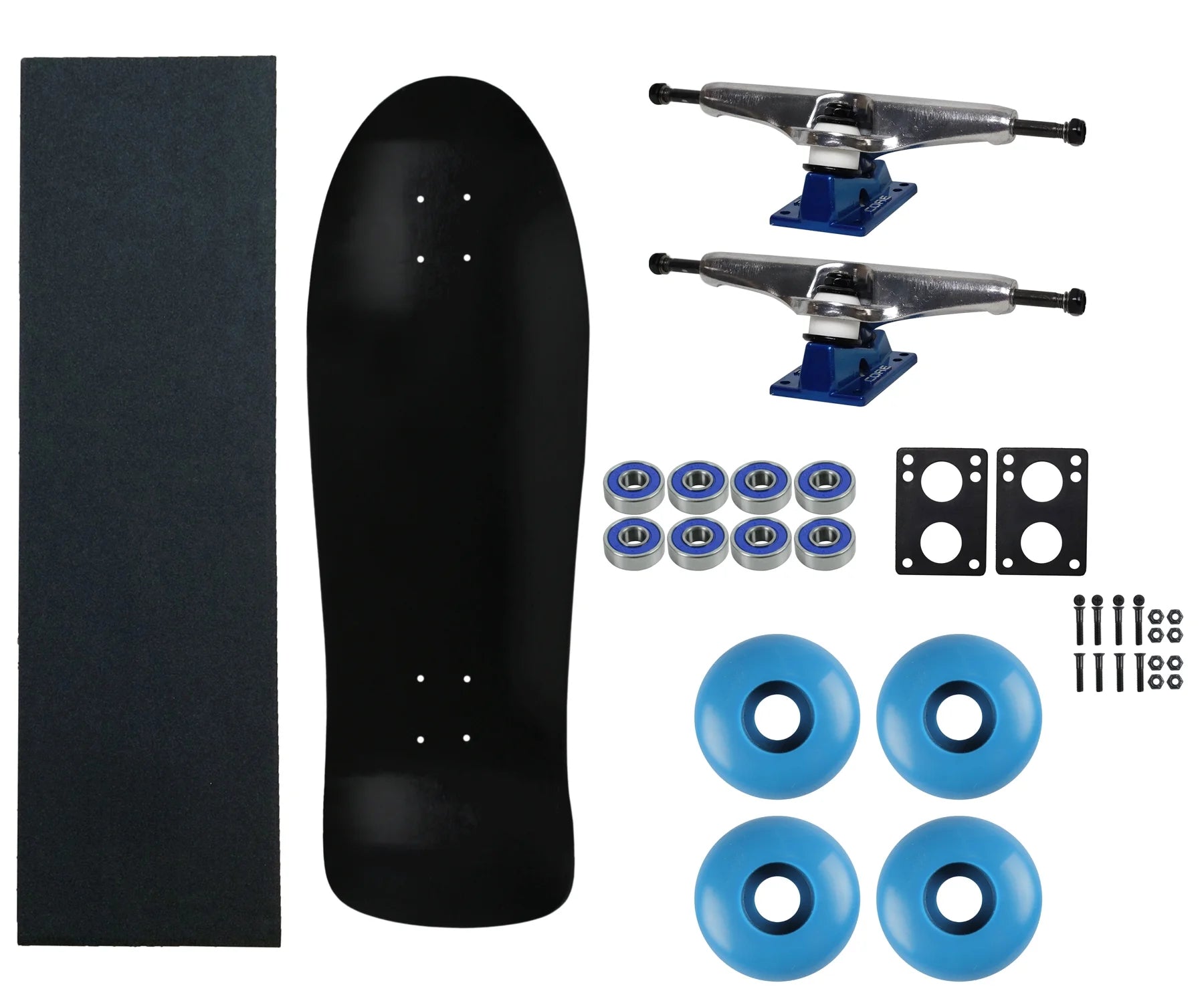 Black Skateboard Complete 30" with Trucks and Wheels P652080