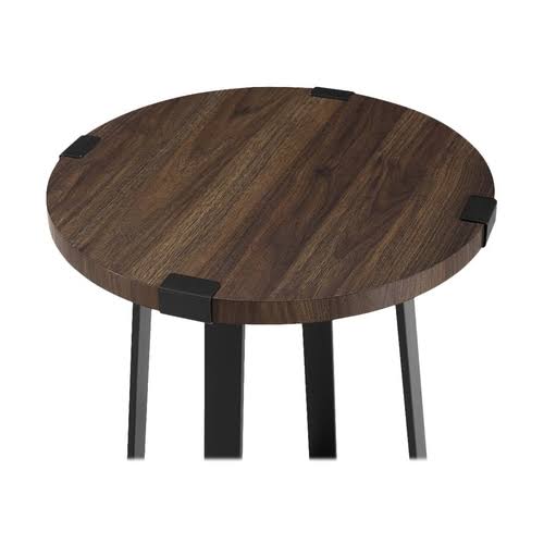 Urban Industrial Side Table Dark Walnut R9115