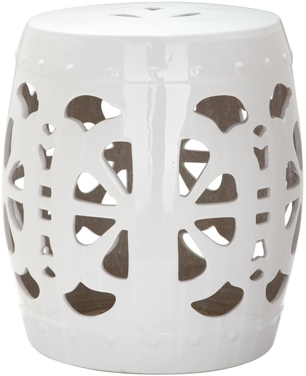 Antique White Garden Stool A486377