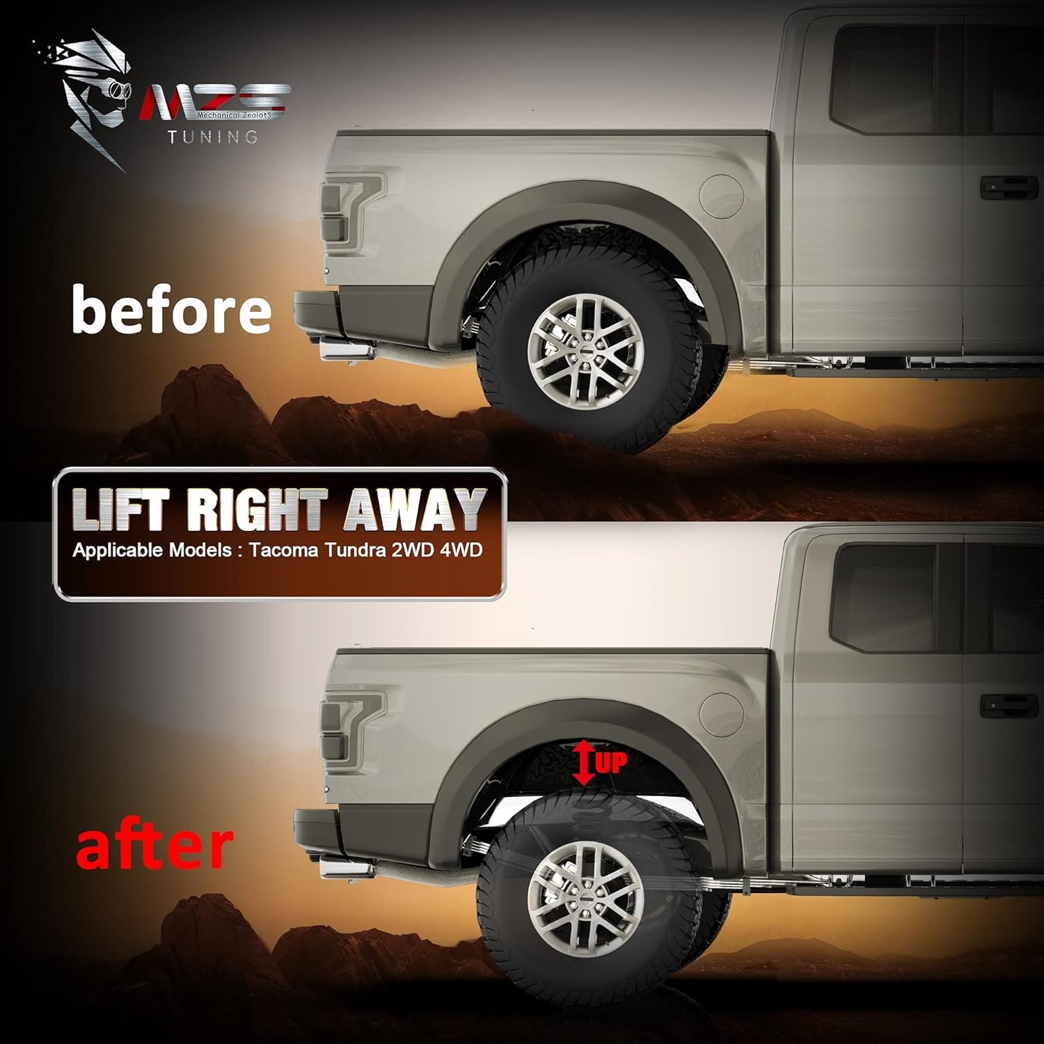 2" Rear Blocks Leveling Lift Kit Pack of 2 U949