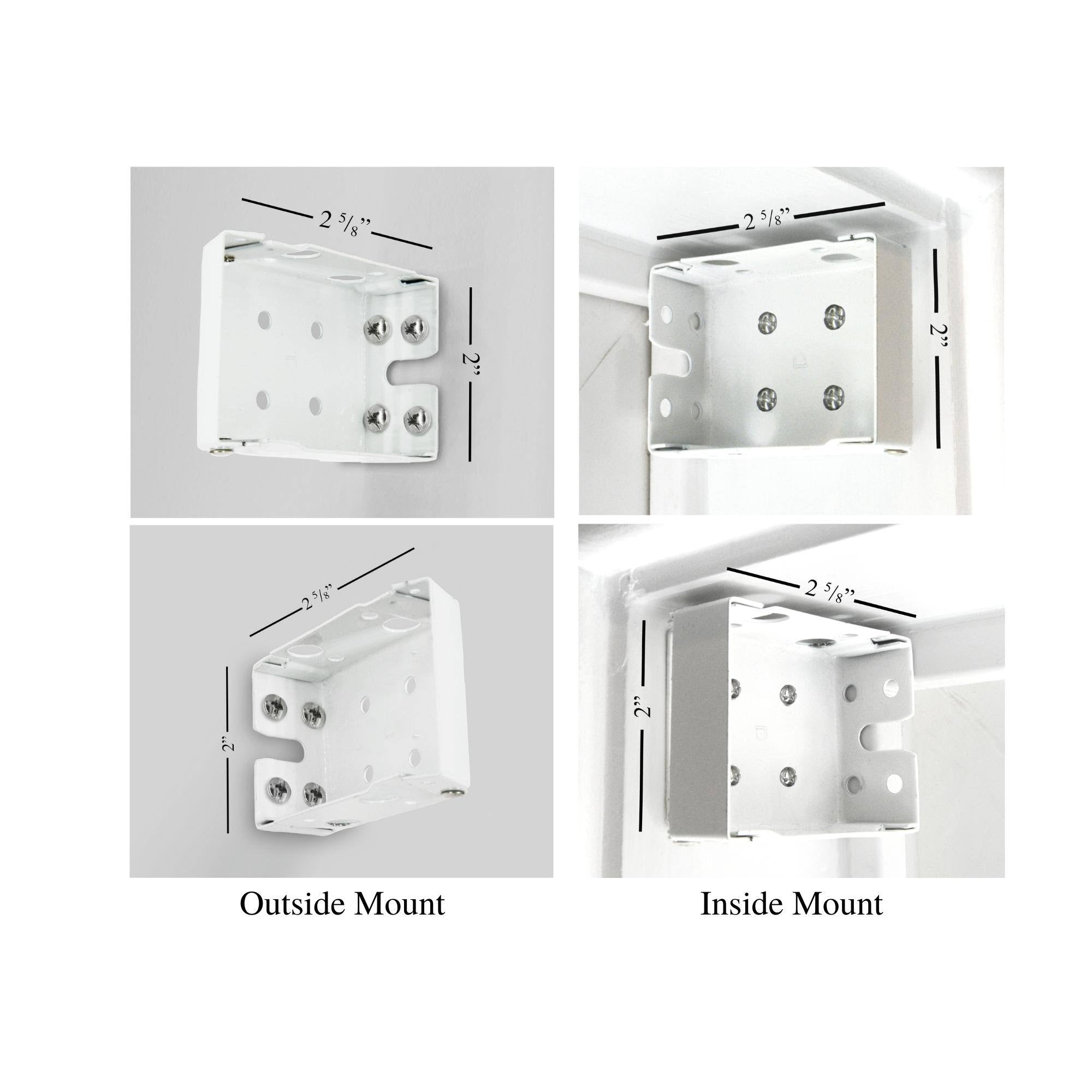 White Cordless Faux Wood Blind L847