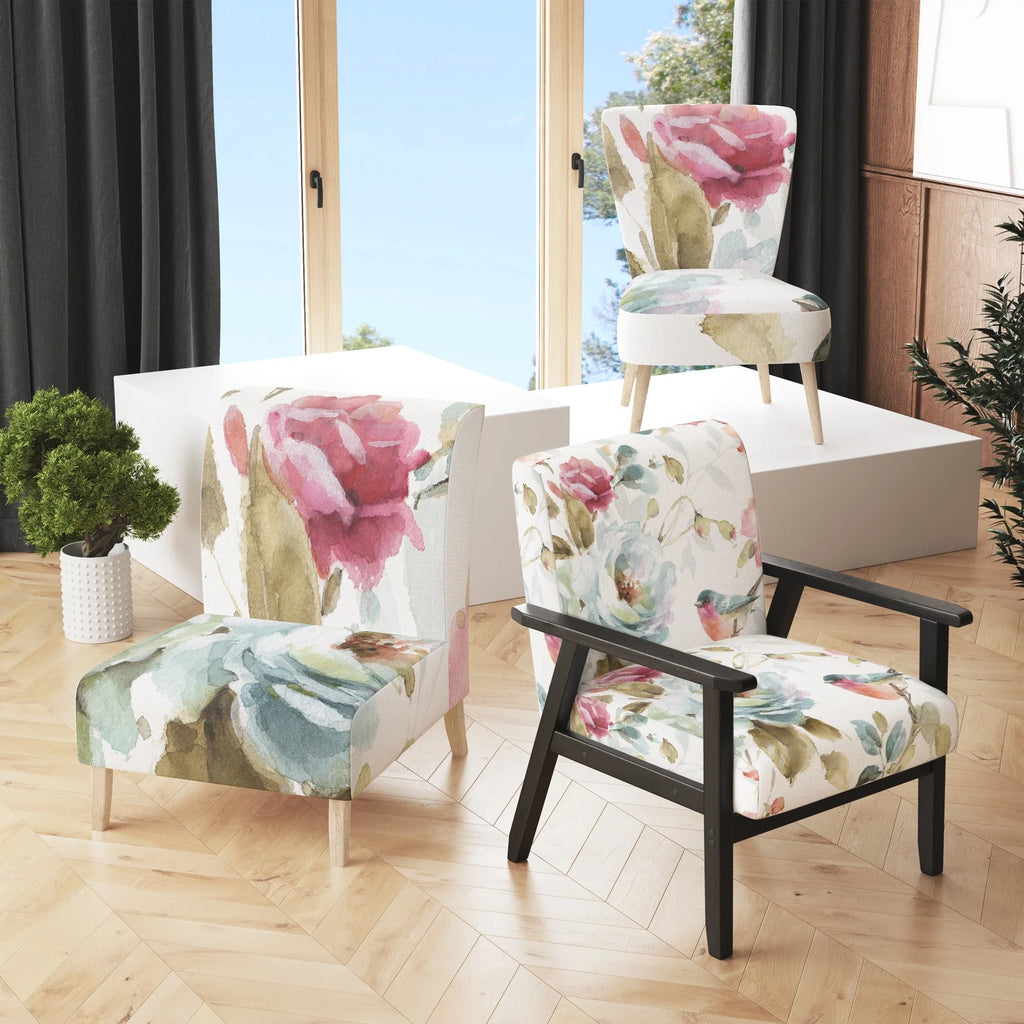 Upholstered Traditional Accent Chair T73869