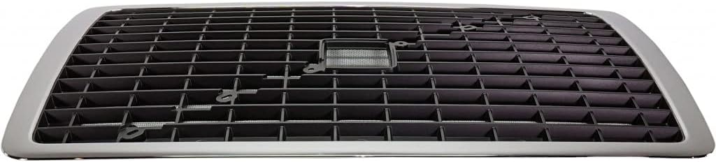 Chrome/Black Cross Bar Insert Grille with Bug Screen D2978