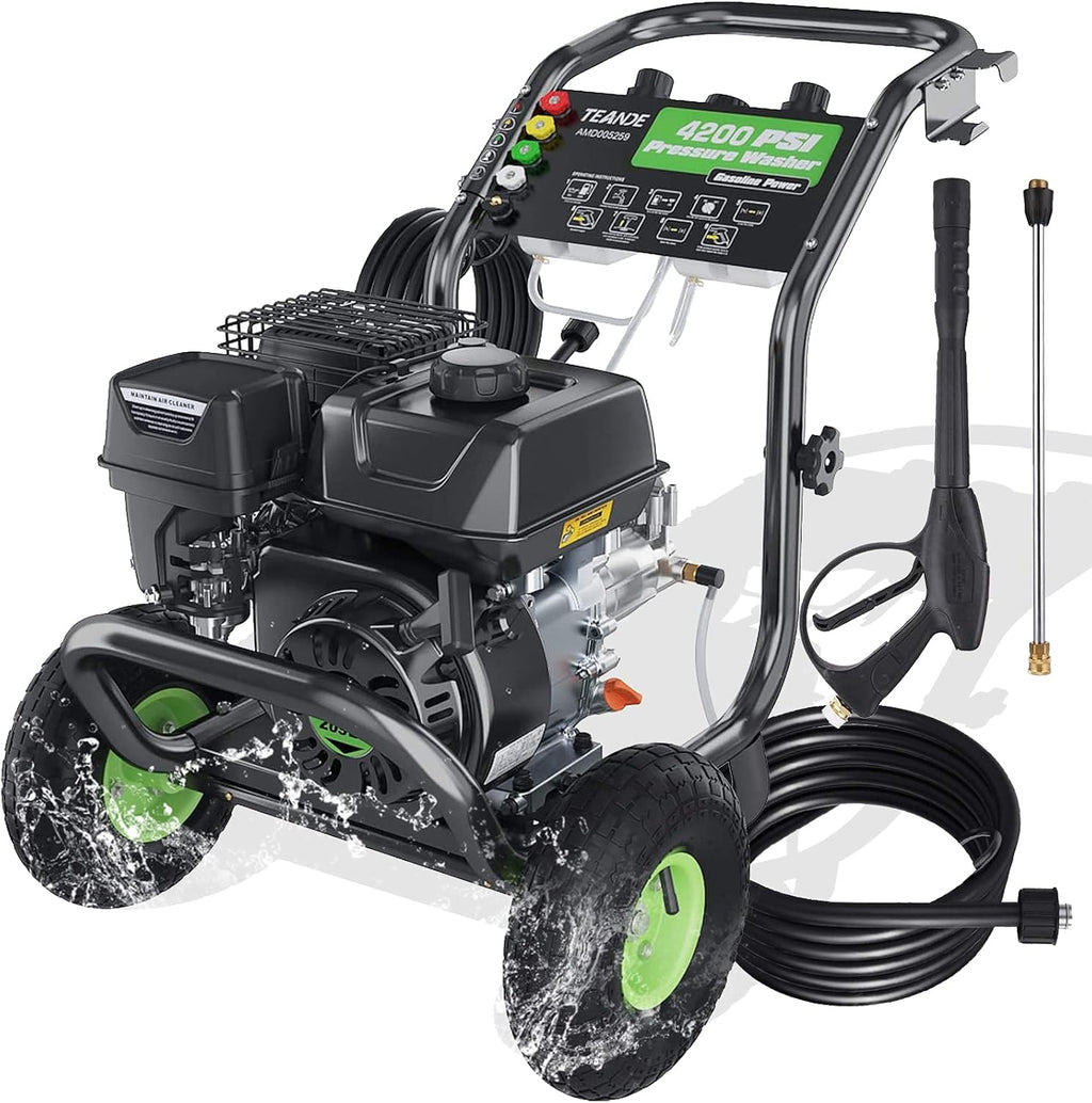 3200PSI Gas Pressure Washer 2.6GPM 212CC High-Pressure Hose 5 Nozzles G8859