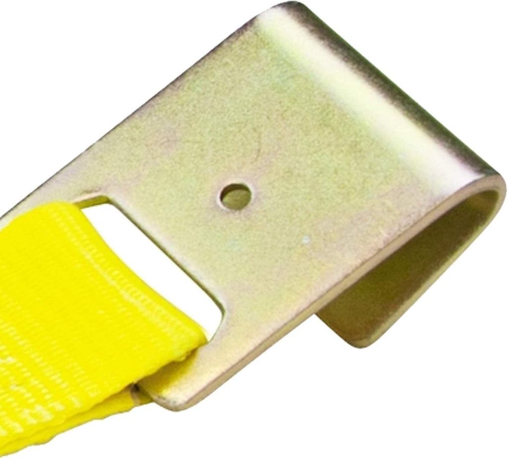 Classic Yellow 2 Inch x 30 Foot Winch Strap with Flat Hook, 4 Pack I332
