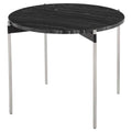 Black Wood Vein Side Table G249328