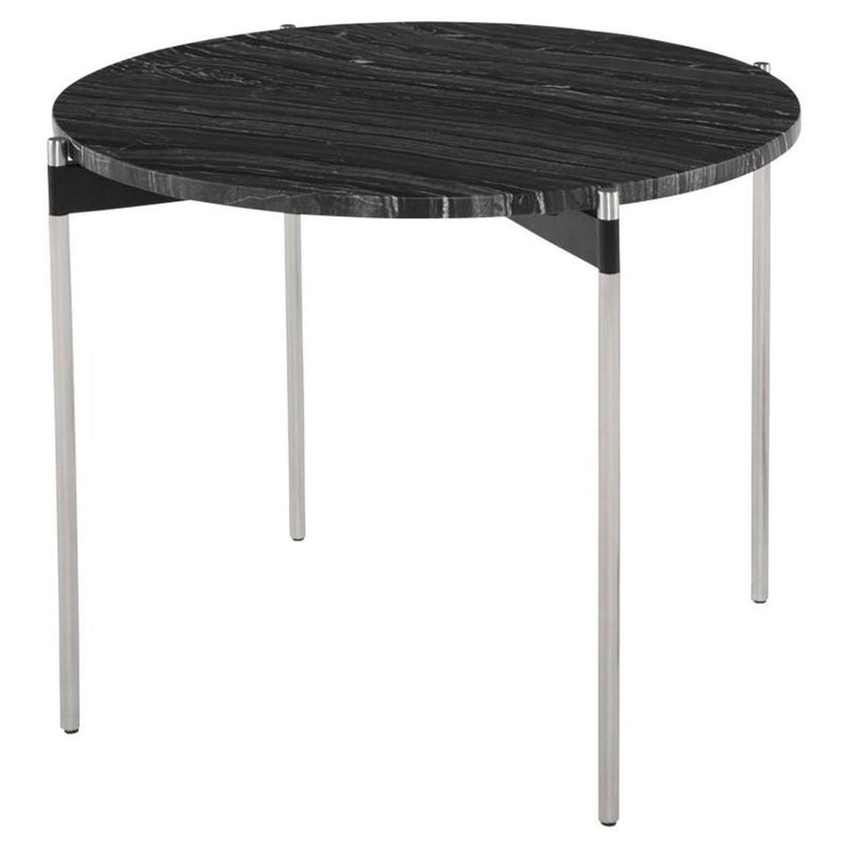 Black Wood Vein Side Table G249328