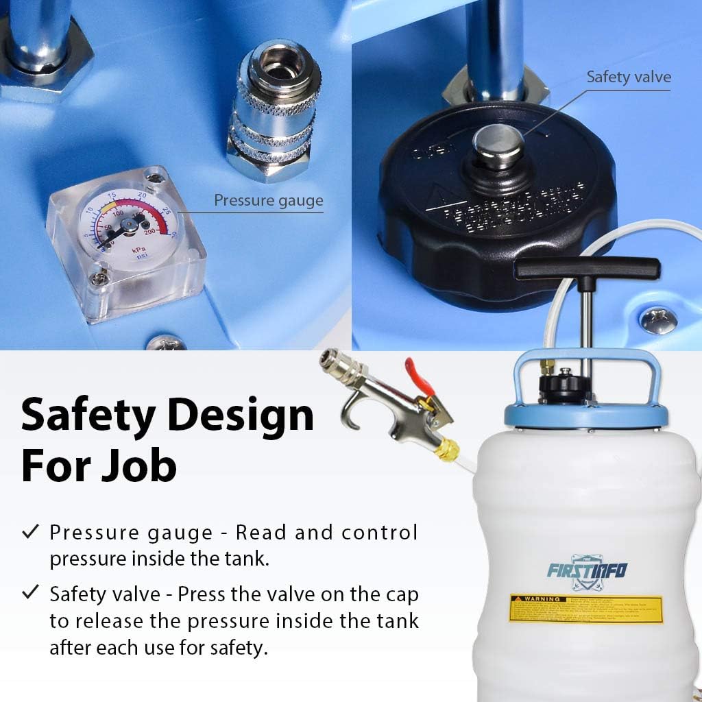 10.5 Liter Manual ATF Refill System with 14 Pieces Adapters F7256