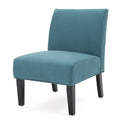 Dark Teal Fabric Accent Chair S962462