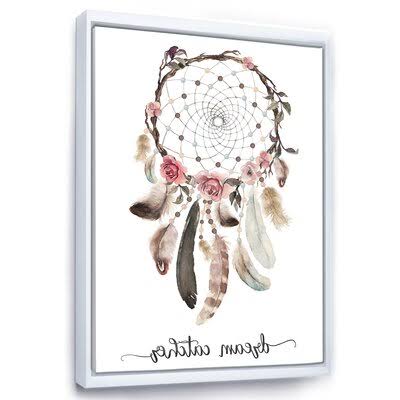 White Floater Frame Canvas Painting S54708