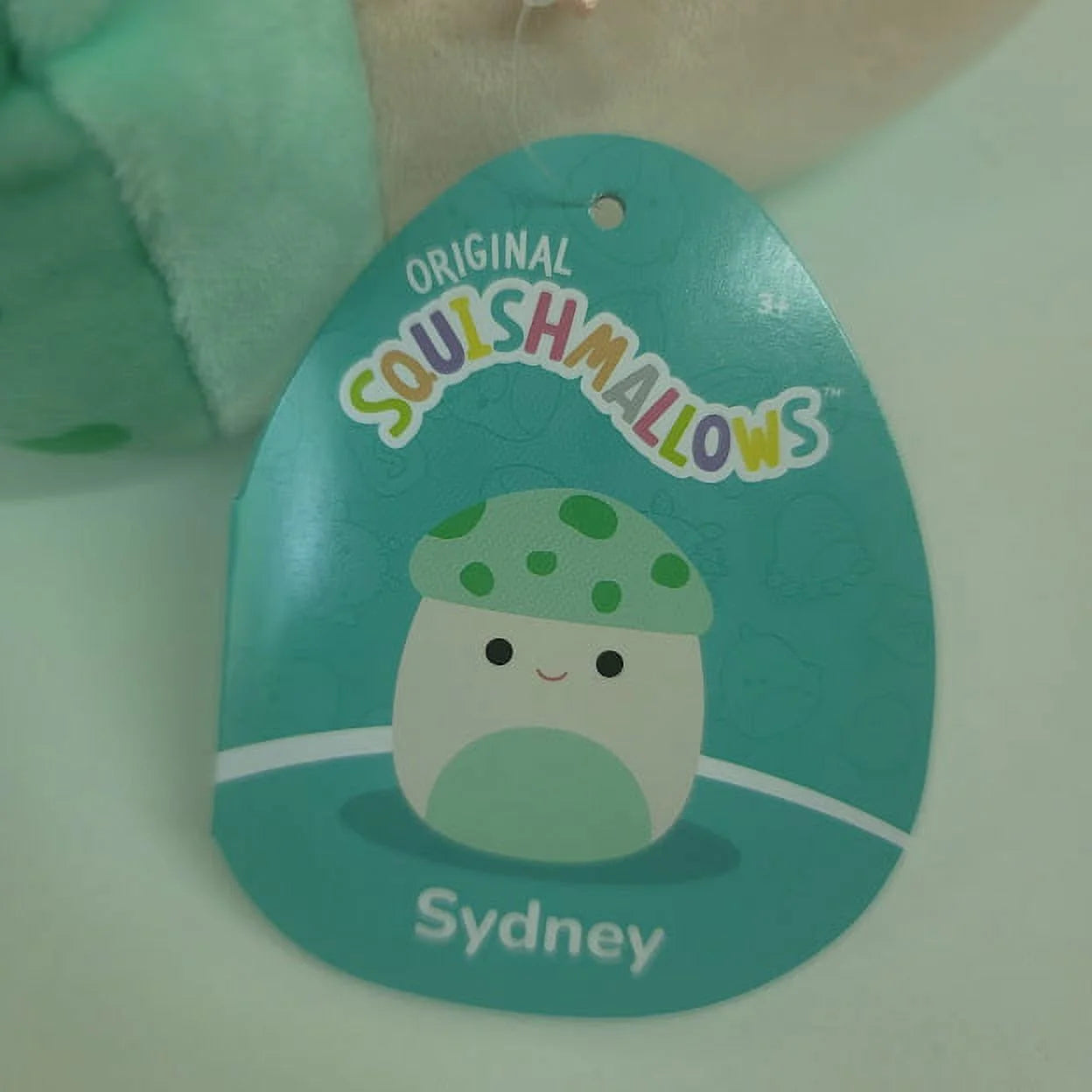 7 Inch Light Green Mushroom Plush Stuffed Toy T330764