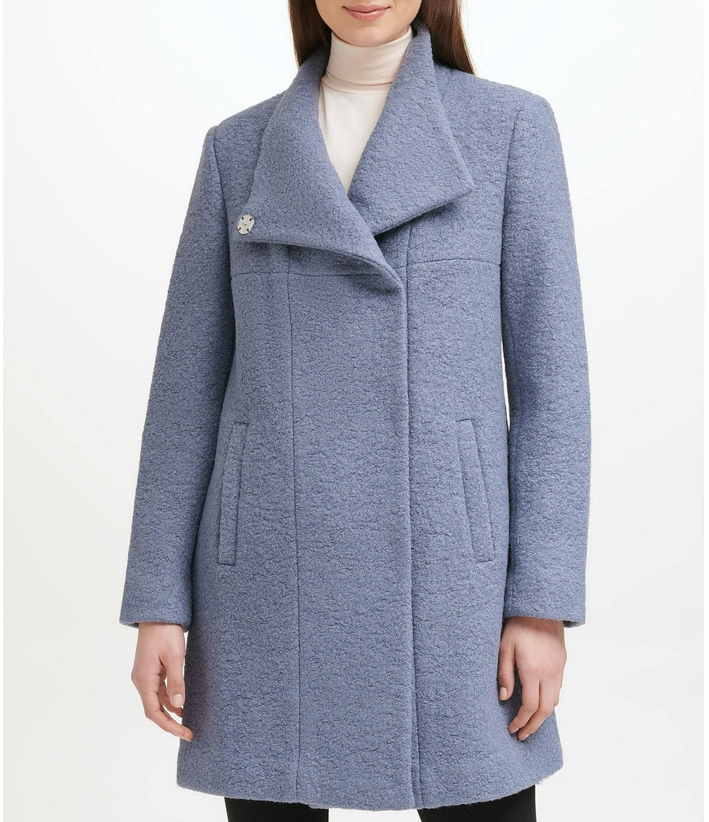 Periwinkle Boucle Walker Coat Z5768