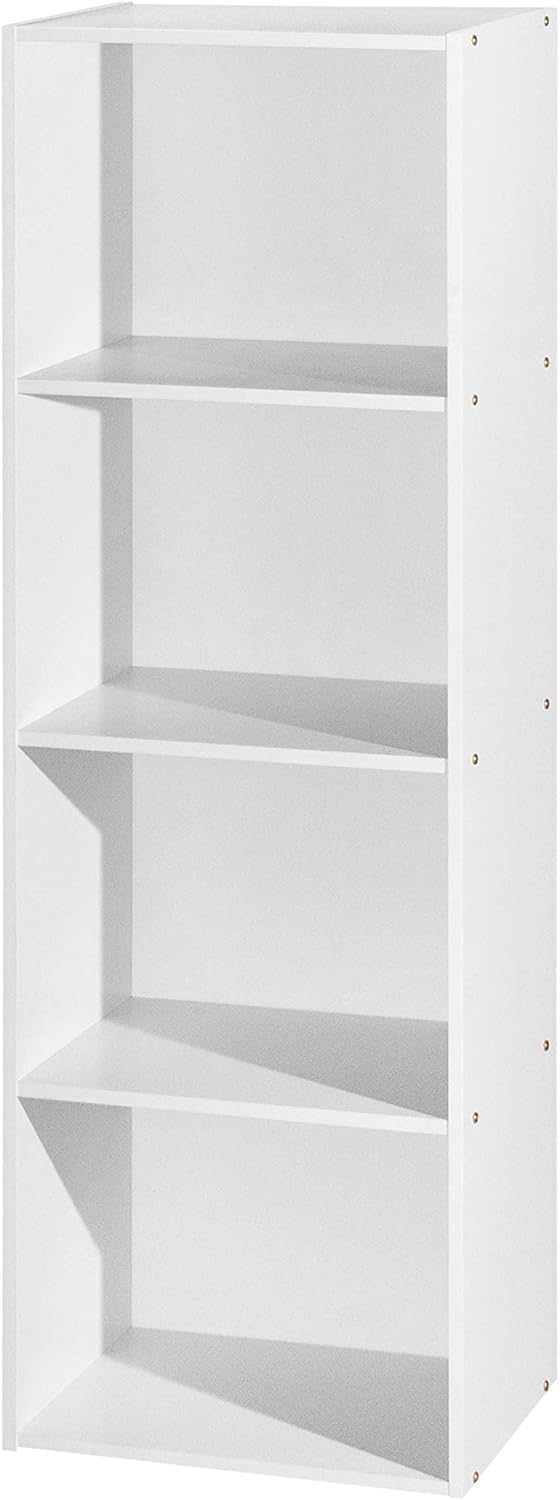 4 Shelf Bookcase, Mahogany Pack of 2 O942