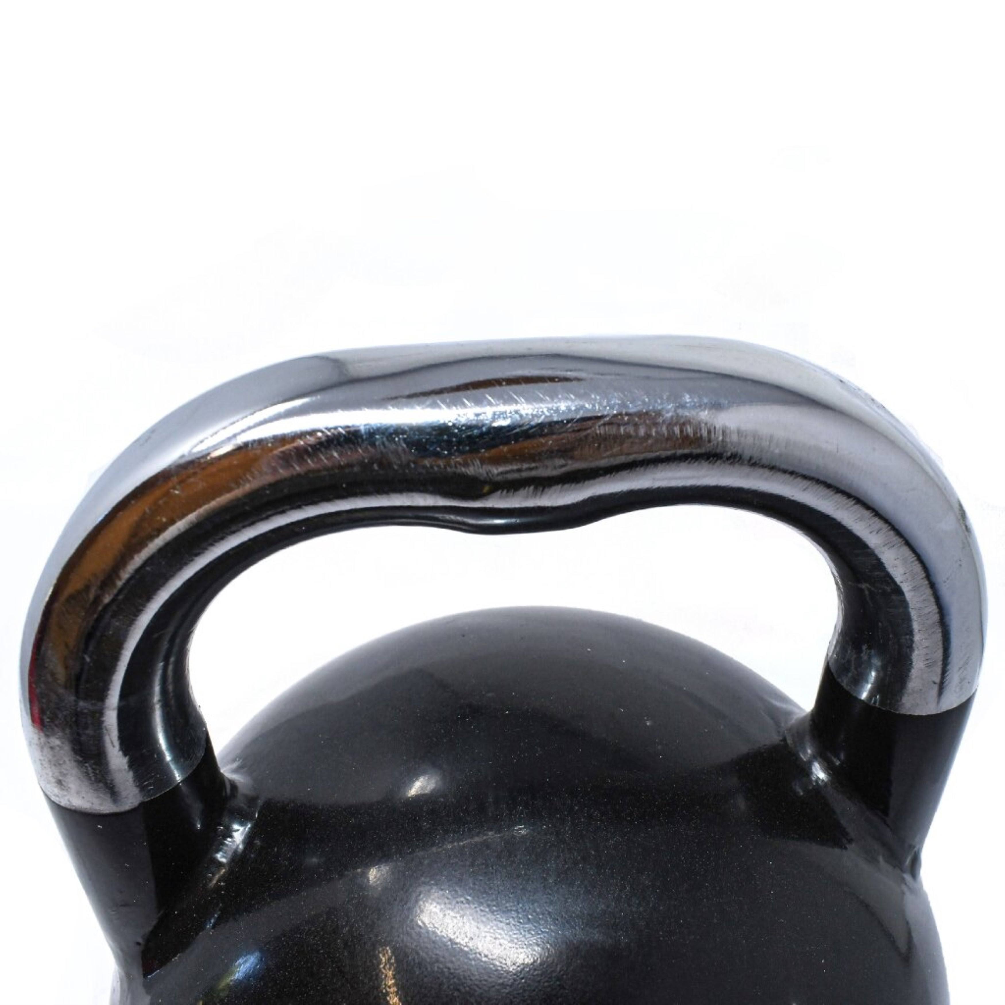 Coated Steel Kettlebell, 40 lbs (18 kg), Black Y3833