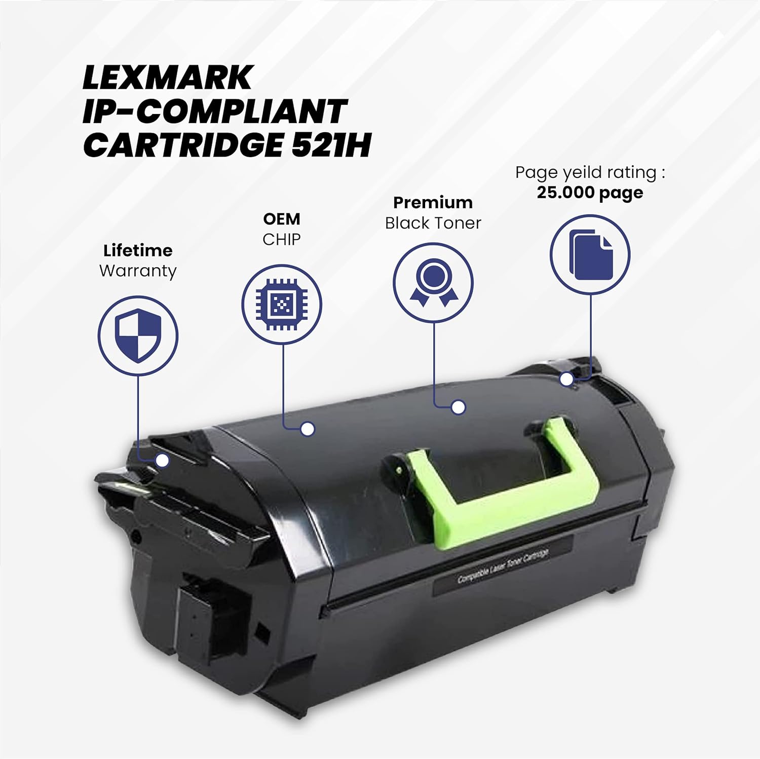 High Yield Toner Cartridge 25,000-page Yield O5819